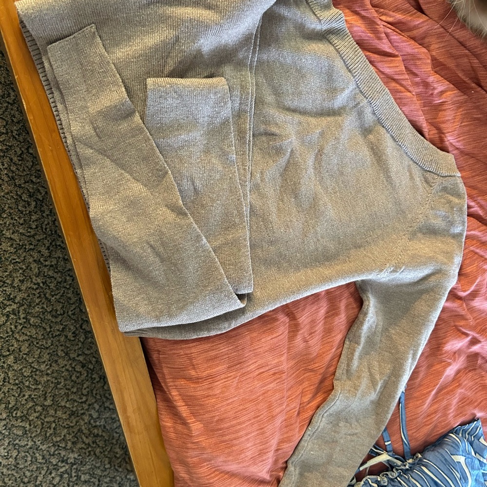 Elegant Off-the-Shoulder Gray Sweater
